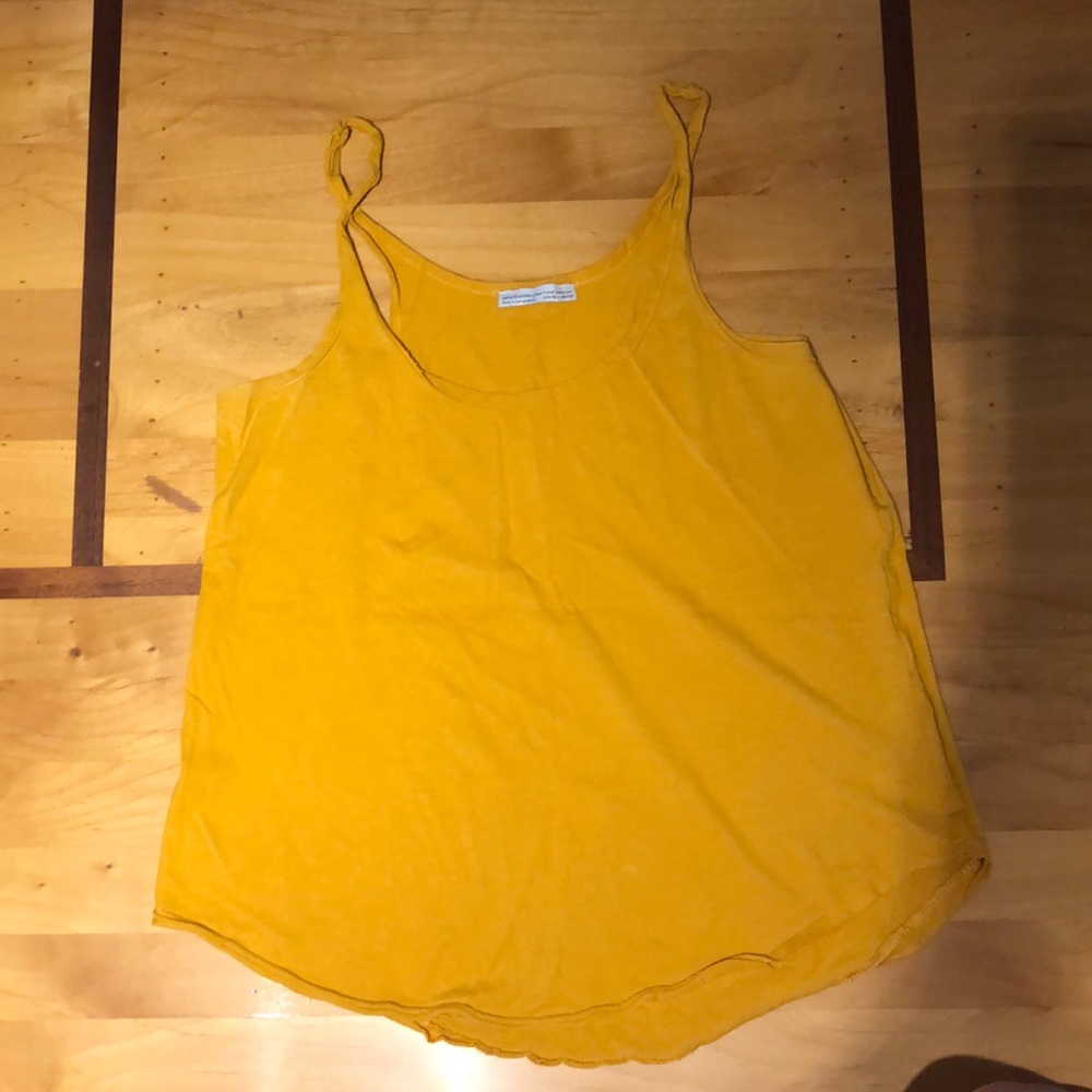 Mustard yellow Zara tank top